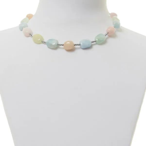 Collana in Acquamarina e Morganite