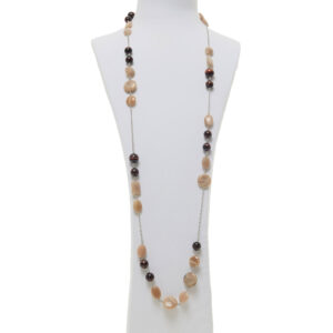 Collana in Pietra di Luna ed Occhio di Bue