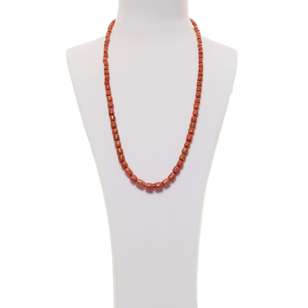 Collana in Corallo Rosso con Argento