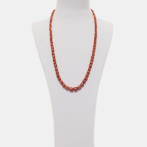 Collana in Corallo Rosso con Argento