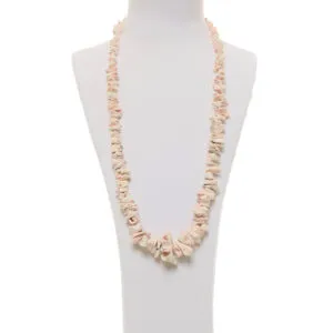 Collana in Corallo pelle d'Angelo con Argento