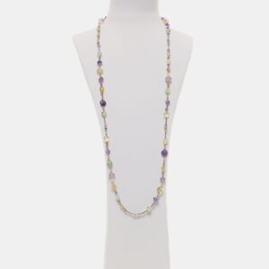 Collana in Ametista e Citrino con Ematite