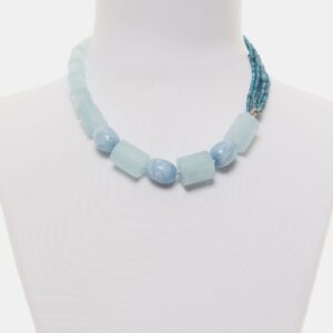 Girocollo in Apatite ed Acquamarina