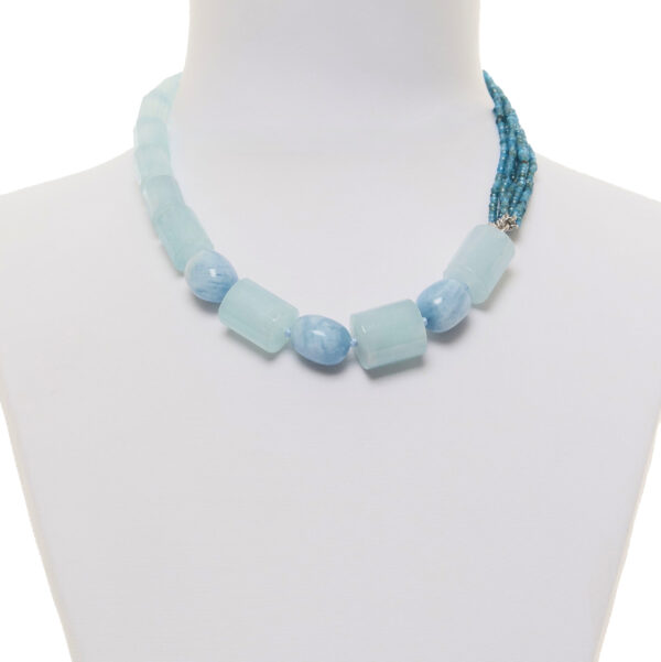 Girocollo in Apatite ed Acquamarina