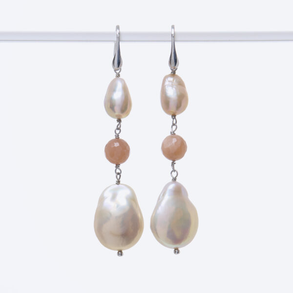 Orecchini in Perle e Pietra di Luna