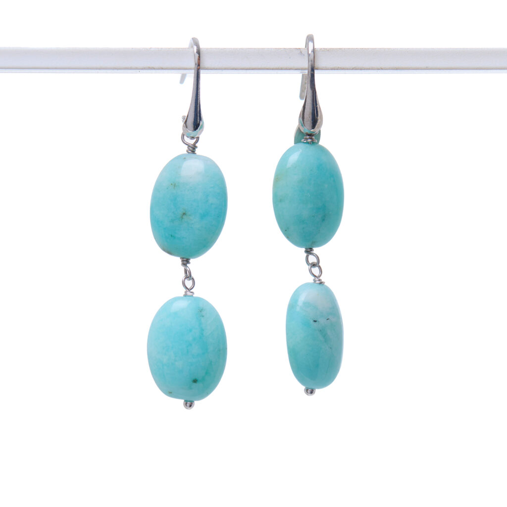 Orecchini in Amazzonite ed Argento