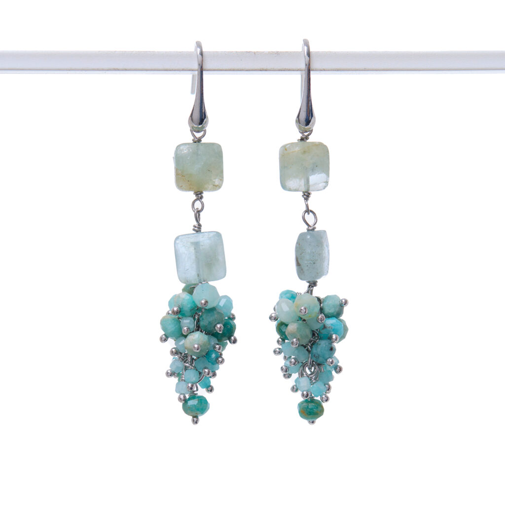 Orecchini in Amazzonite ed Argento