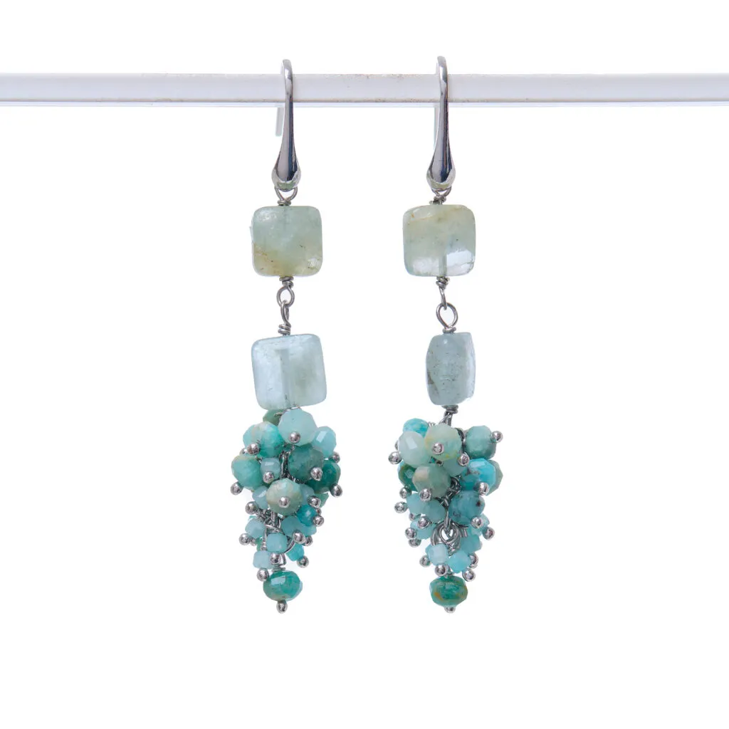 Orecchini in Amazzonite ed Argento