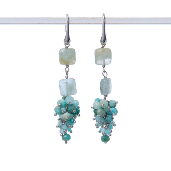 Orecchini in Amazzonite ed Argento