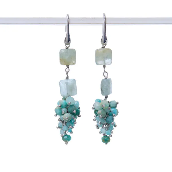 Orecchini in Amazzonite ed Argento