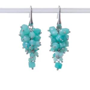 Orecchini in Amazzonite ed Argento