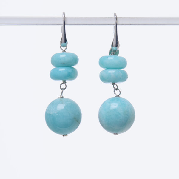 Orecchini in Amazzonite ed Argento