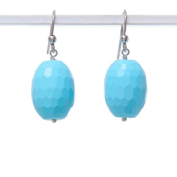 Orecchini in Pasta di Turchese ed Argento