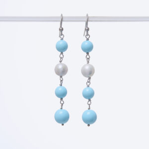 Orecchini in Pasta di Turchese e Perle