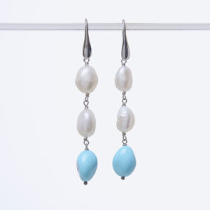 Orecchini in Perle e Pasta di Turchese