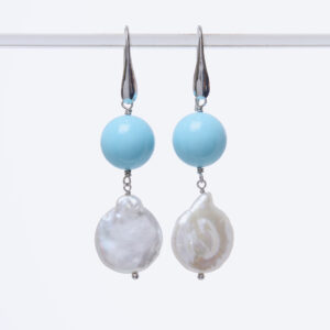 Orecchini in Perle e Pasta di Turchese