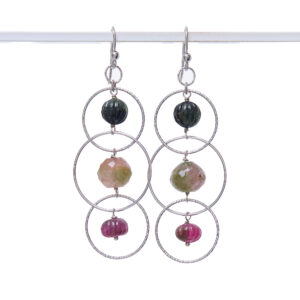 Orecchini in Tormalina ed Argento