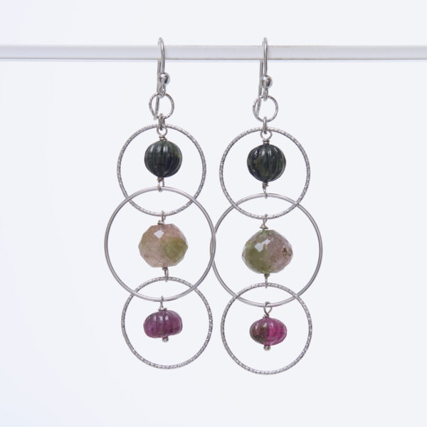 Orecchini in Tormalina ed Argento