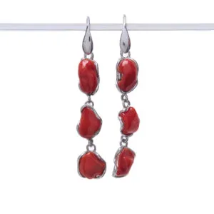 Orecchini in Corallo ed Argento