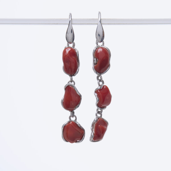 Orecchini in Corallo ed Argento