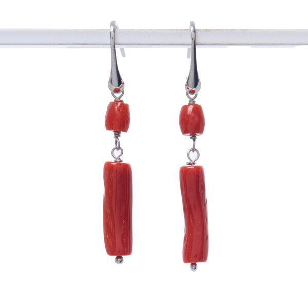 Orecchini in Corallo ed Argento