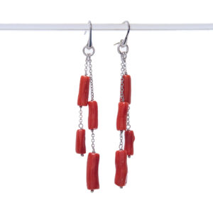 Orecchini in Corallo ed Argento