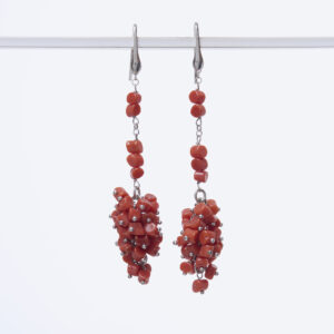 Orecchini in Corallo a Grappolo