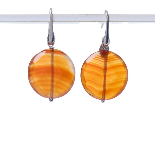 Orecchini in Corniola ed Argento