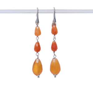 Orecchini in Corniola ed Argento