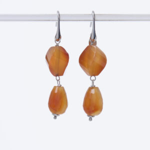 Orecchini in Corniola