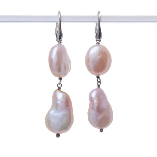 Orecchini in Perle ed Argento