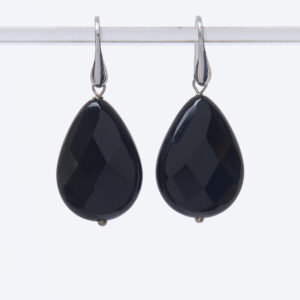 Orecchini in Agata Nera ed Argento