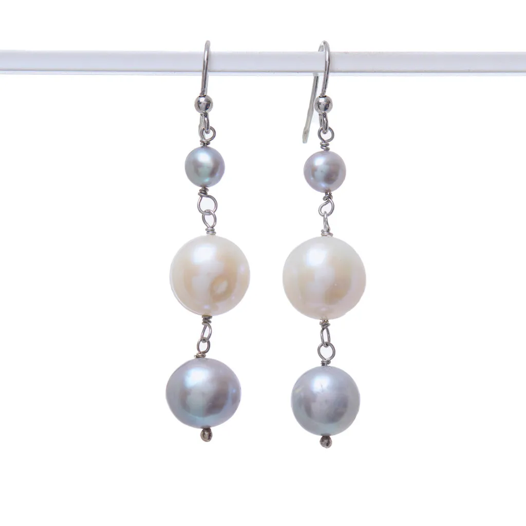 Orecchini in Perle ed Argento