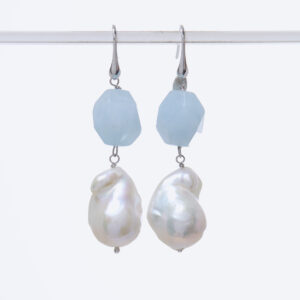 Orecchini in Acquamarina e Perle Barocche