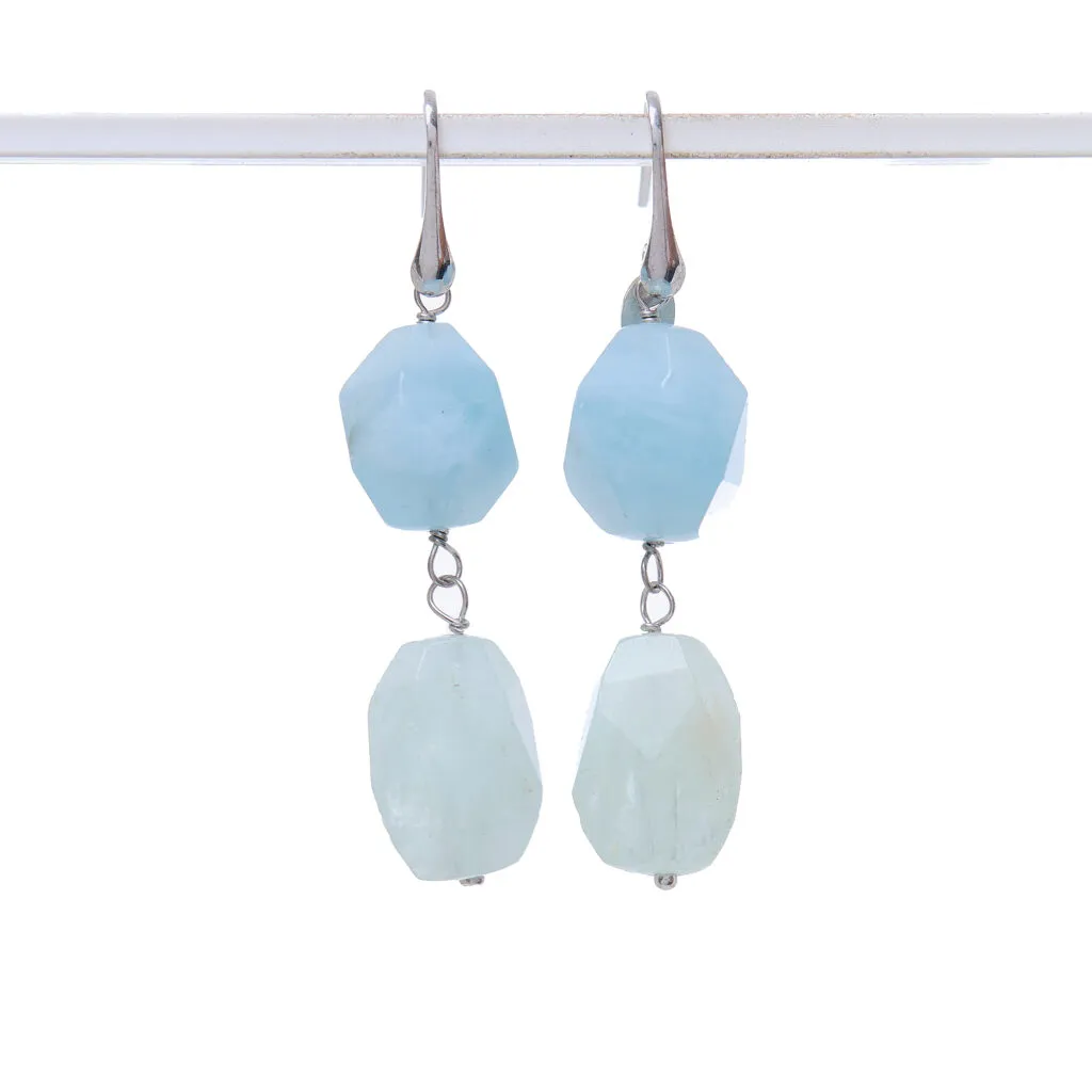 Orecchini in Acquamarina ed Argento
