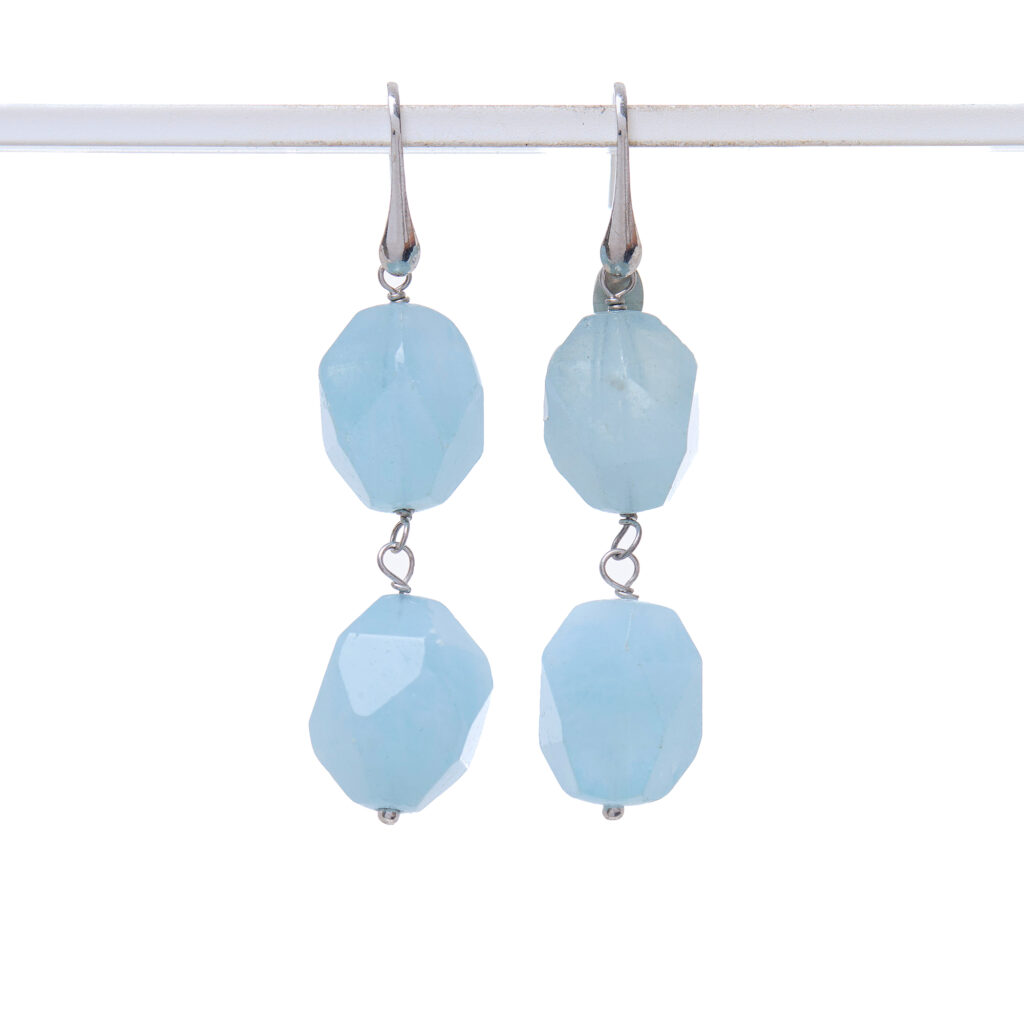 Orecchini in Acquamarina ed Argento