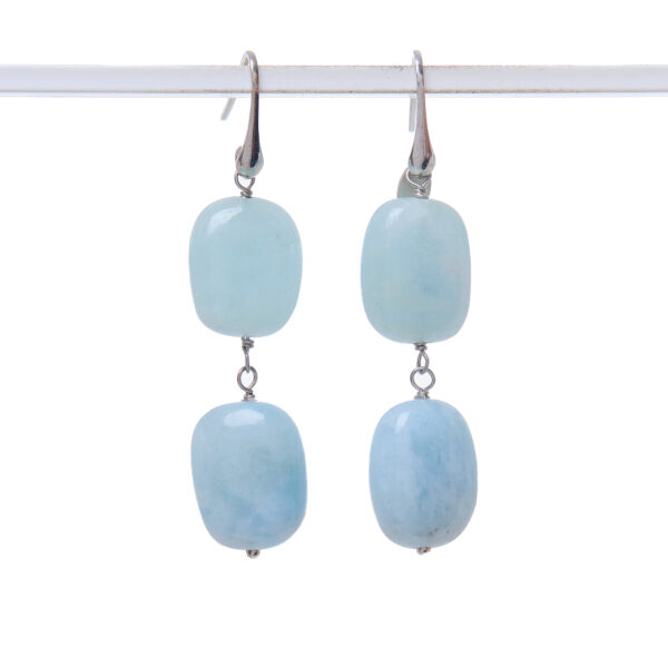 Orecchini in Acquamarina ed Argento