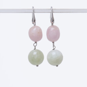 Orecchini in Morganite ed Acquamarina