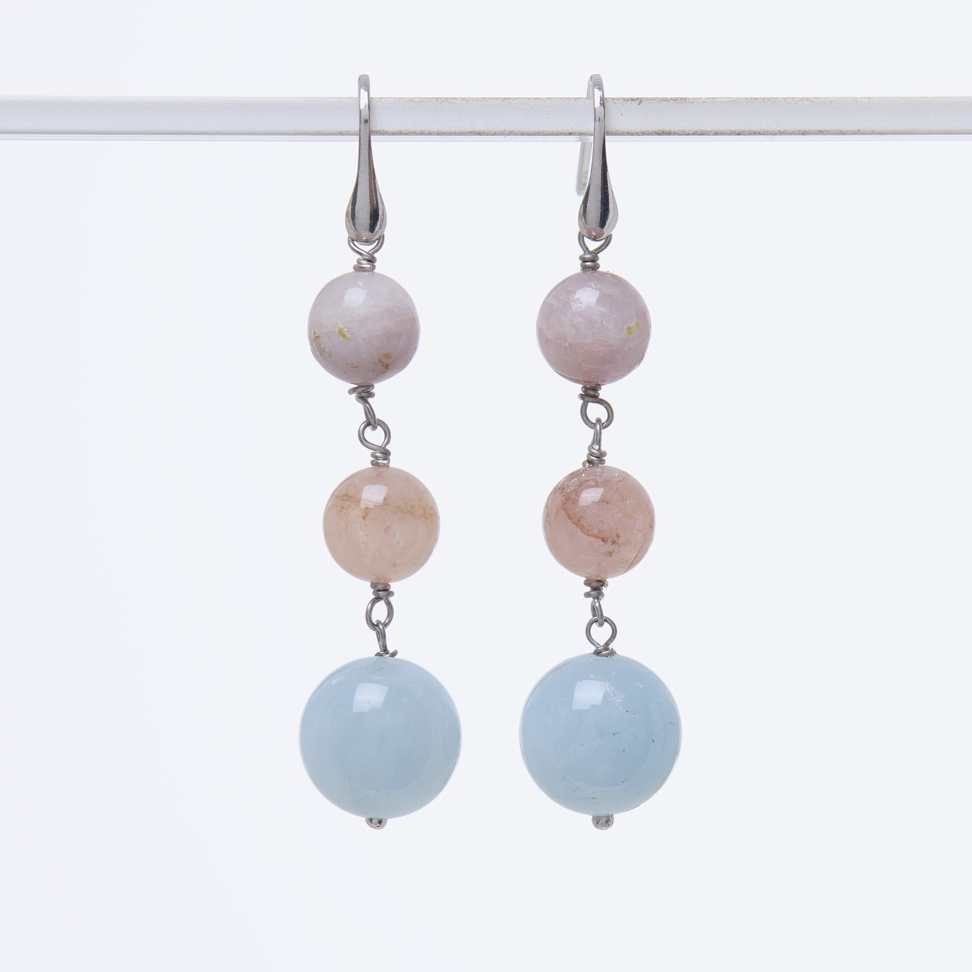 Orecchini in Morganite ed Acquamarina Orecchini in Morganite ed Acquamarina