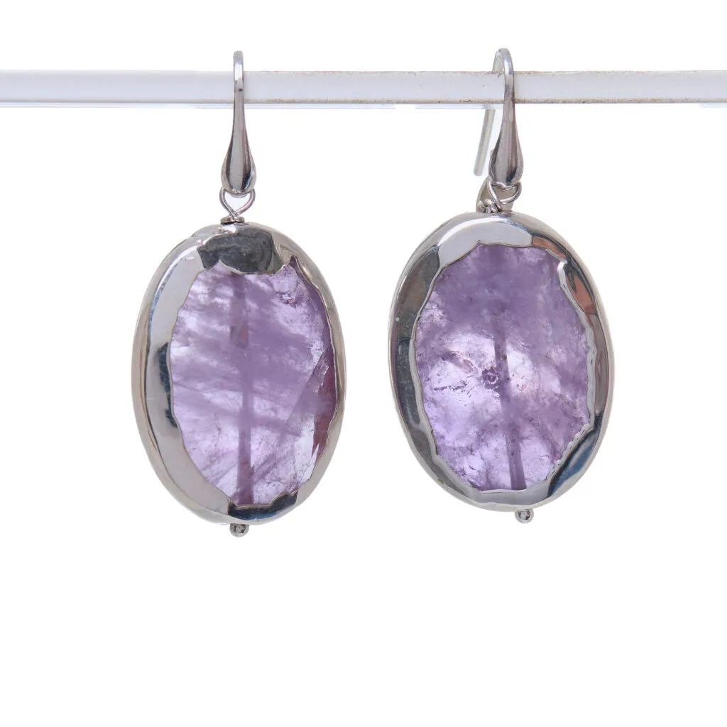 Discontinued Boucles d'oreilles en améthyste