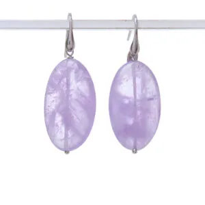 Orecchini in quarzo Ametista ed argento