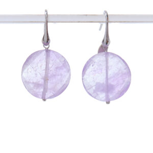 Orecchini in quarzo Ametista ed argento