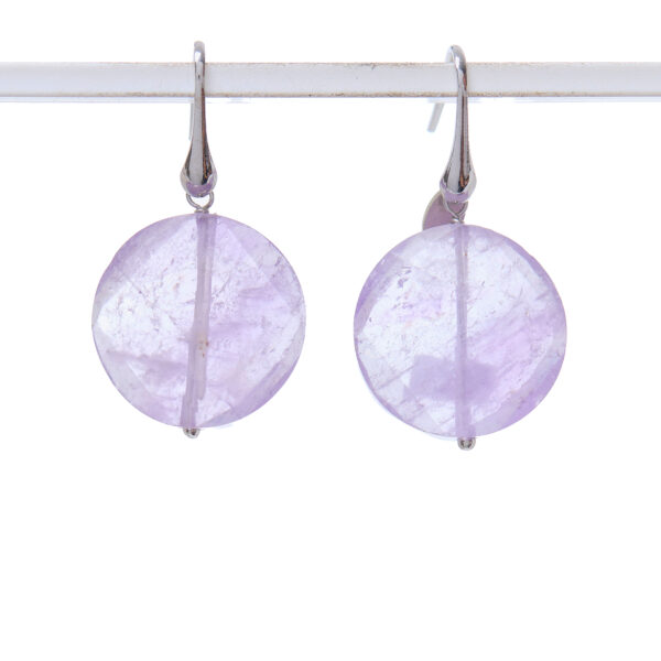 Orecchini in quarzo Ametista ed argento