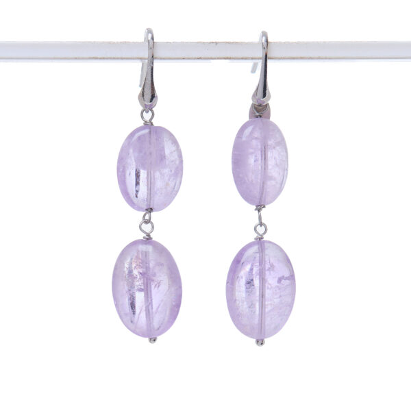 Orecchini in quarzo Ametista ed argento