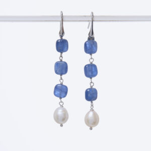 Orecchini in Cianite ed Argento