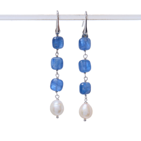 Orecchini in Cianite ed Argento