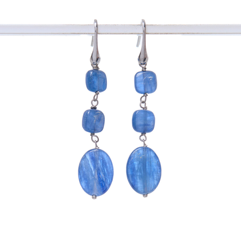 Orecchini in Cianite ed Argento