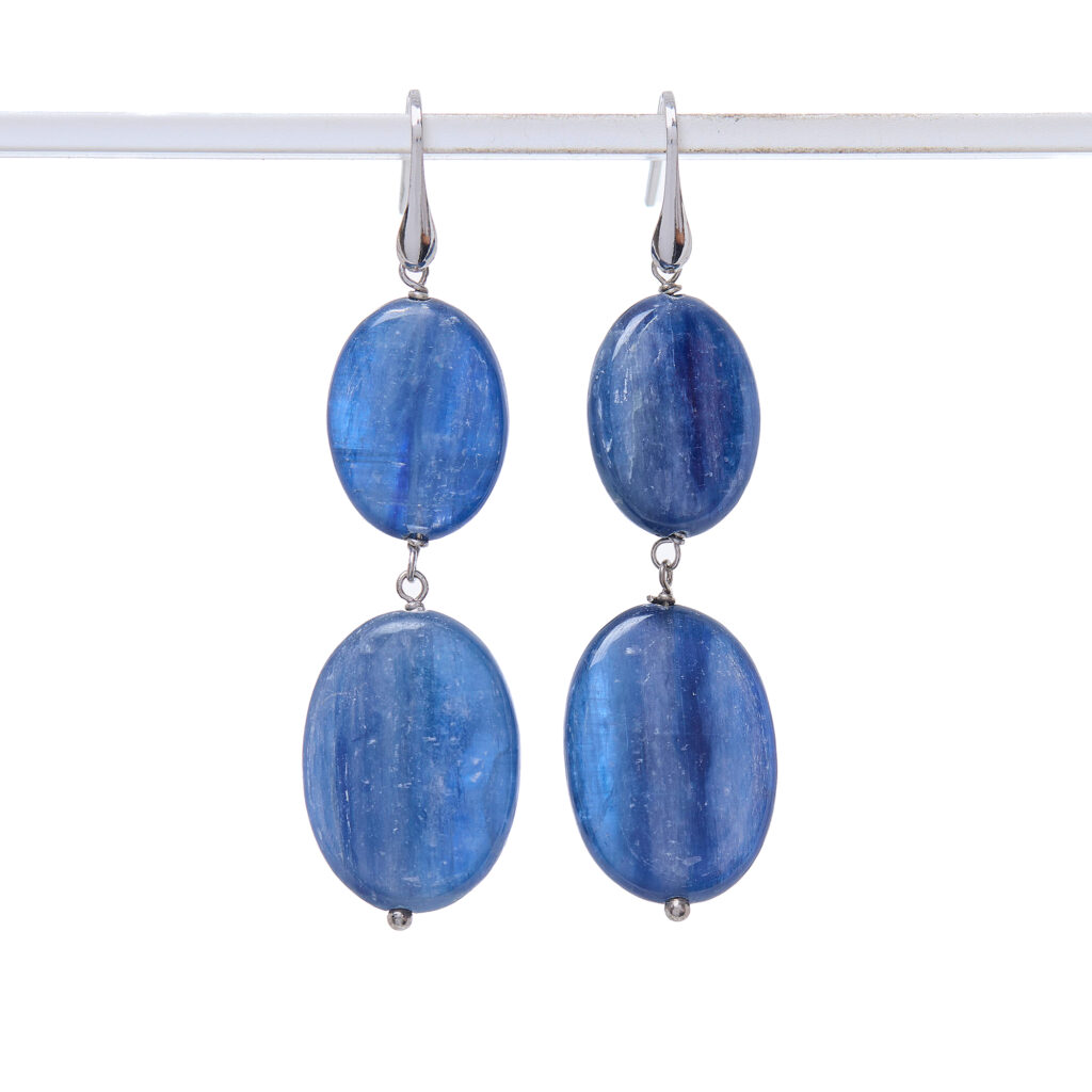 Orecchini in Cianite ed Argento