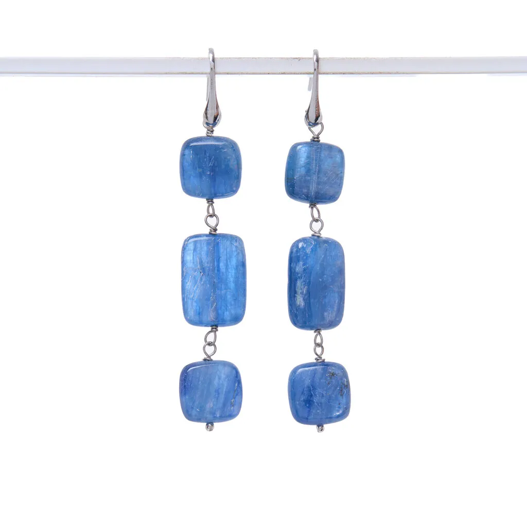 Orecchini in Cianite ed Argento