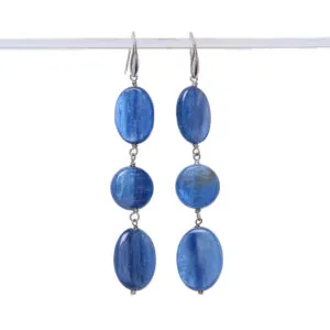 Orecchini in Cianite ed Argento
